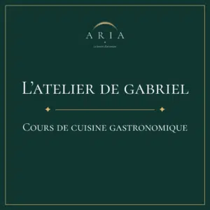 Carte cadeau L'Atelier de Gabriel ARIA, cours de cuisine gastronomique Paris 8ème