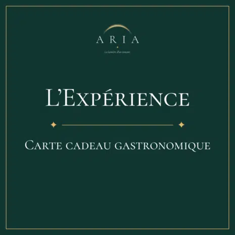 Image produit carte cadeau L'Expérience ARIA, restaurant gastronomique Paris 8ème