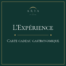Image produit carte cadeau L'Expérience ARIA, restaurant gastronomique Paris 8ème